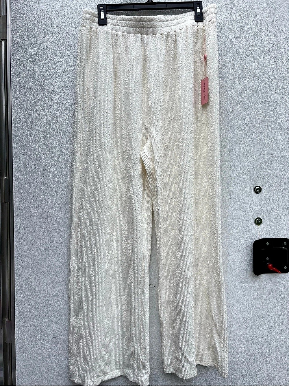 Simply Southern Wide Leg Lounge Pants White NWT